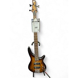Used Ibanez sr500pb Brown Sunburst Electric Bass Guitar