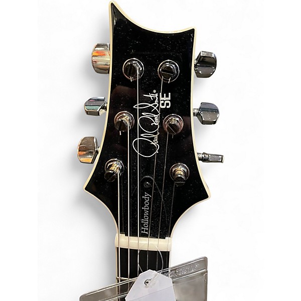 Used PRS SE Custom 22 Semi-Hollowbody Black Dog Hair Hollow Body Electric Guitar