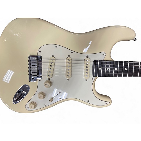 Used 2018 Fender Artist Series Jeff Beck Stratocaster Olympic White Solid Body Electric Guitar