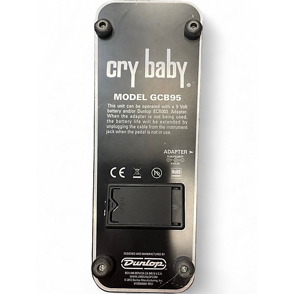 Used Dunlop GCB95 Original Crybaby Wah Effect Pedal