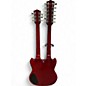 Used Cozart Double Neck 6/12 Cherry Solid Body Electric Guitar