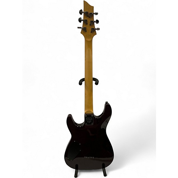 Used 2024 Schecter Guitar Research Omen Extreme 6 Magenta Solid Body Electric Guitar