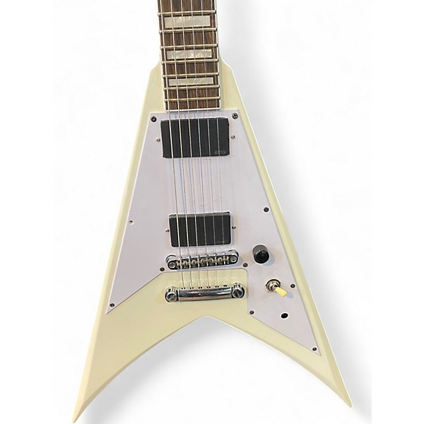 Used Jackson X Series Signature Scott Ian King V KVXT Ivory Solid Body Electric Guitar