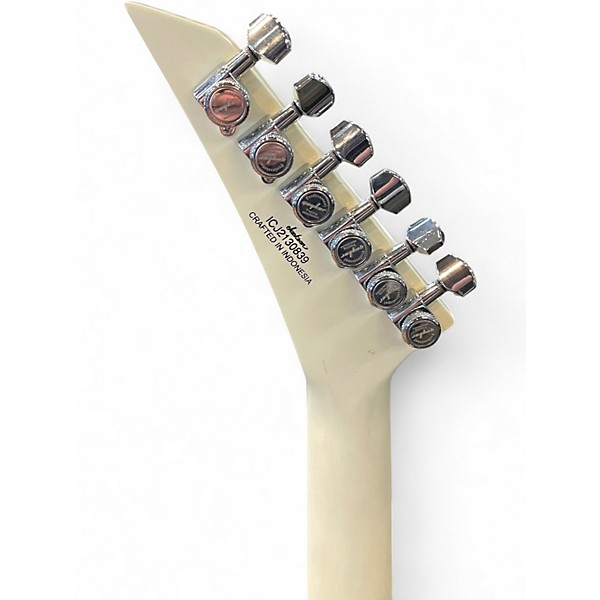 Used Jackson X Series Signature Scott Ian King V KVXT Ivory Solid Body Electric Guitar