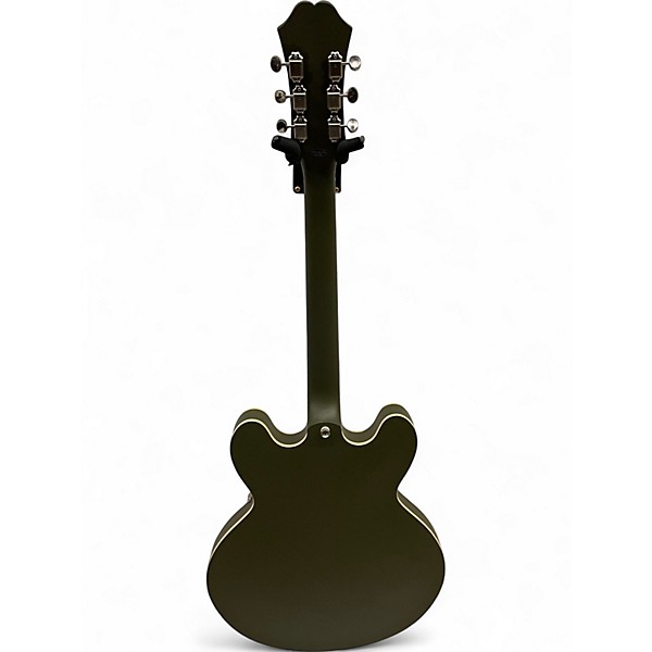Used Epiphone Casino Worn Olive Drab Hollow Body Electric Guitar