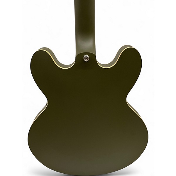 Used Epiphone Casino Worn Olive Drab Hollow Body Electric Guitar