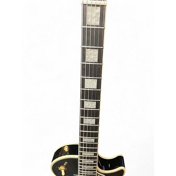 Used Epiphone Les Paul Custom Black and Gold Solid Body Electric Guitar