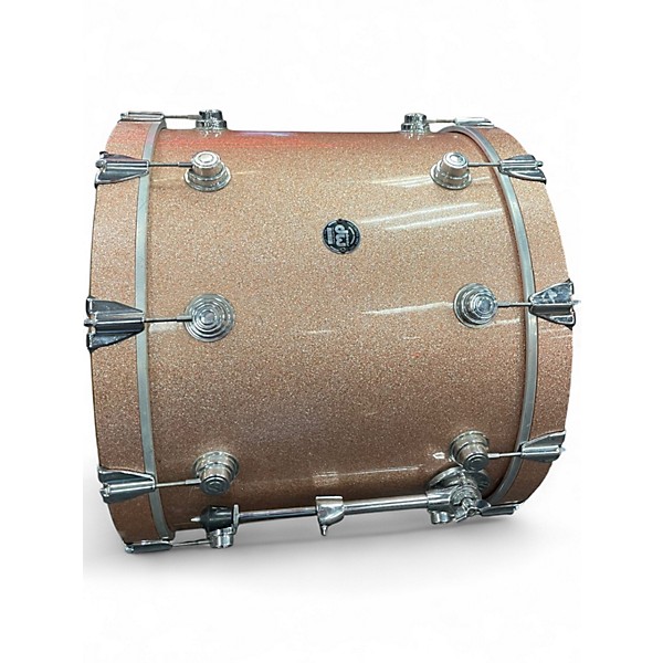 Used DW 3 Piece COLLECTORS KIT CHAMPAGNE SPARKLE Drum Kit