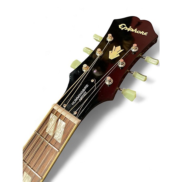 Used 2009 Epiphone HUMMINGBIRD ARTIST CHERRY BURST Acoustic Guitar