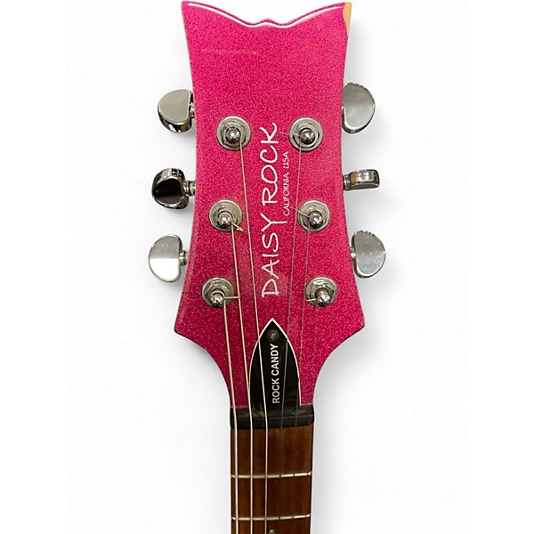 Used Daisy Rock Rock Candy Pink Electric Bass Guitar