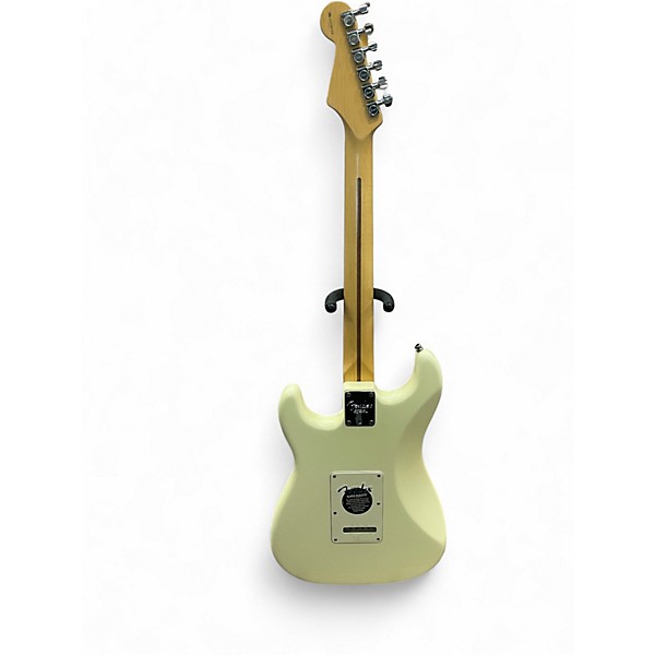 Used 2002 Fender American Standard Stratocaster Olympic White Solid Body Electric Guitar