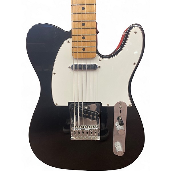 Used Fender PLAYER II TELECASTER Black and White Solid Body Electric Guitar