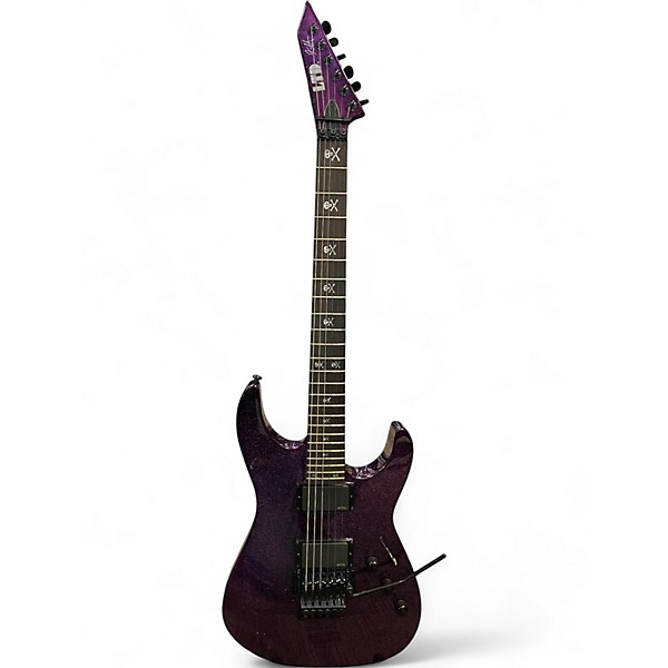 Used ESP KH602 Kirk Hammett Signature Purple Solid Body Electric Guitar