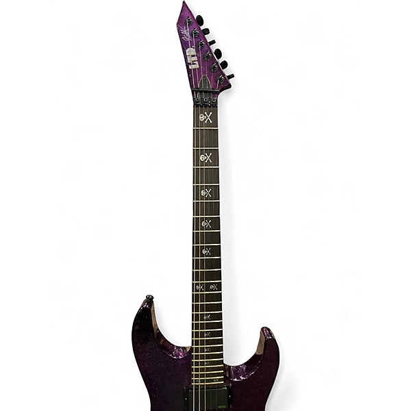 Used ESP KH602 Kirk Hammett Signature Purple Solid Body Electric Guitar