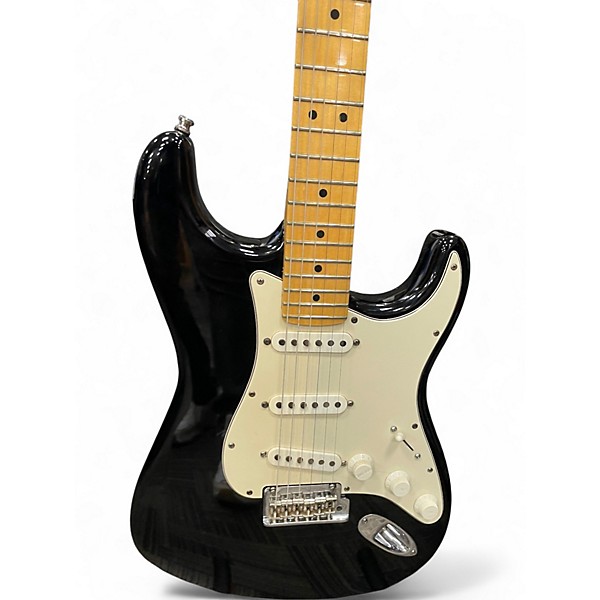 Used Fender American Standard Stratocaster Black Solid Body Electric Guitar