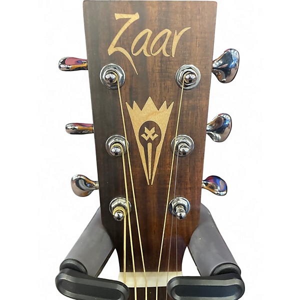 Used Zaar ZC373SE Black Acoustic Electric Guitar