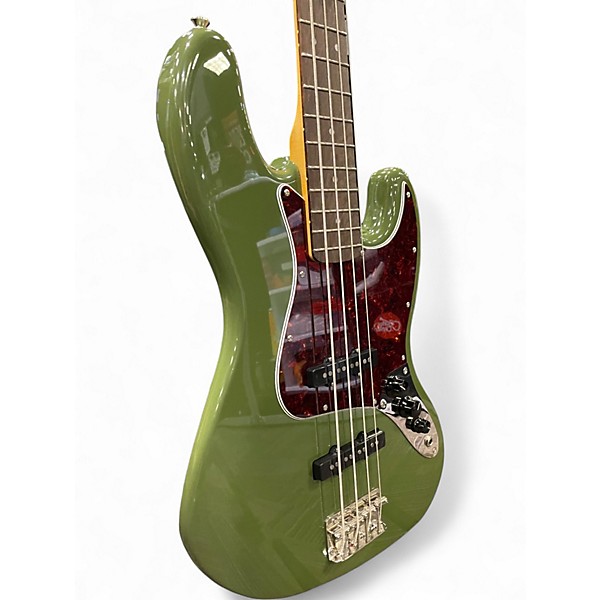 Used Squier Classic Vibe 1960S Jazz Bass Olive Green Electric Bass Guitar