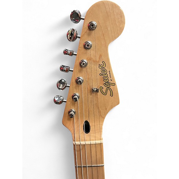 Used Squier Paranormal Nashville Stratocaster Tahitian Coral Solid Body Electric Guitar