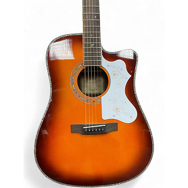 Used Zager ZAD900CE Sunburst Acoustic Electric Guitar