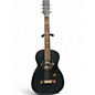 Used Gretsch Guitars Deltoluxe Parlor Satin Black Acoustic Electric Guitar thumbnail