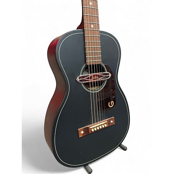 Used Gretsch Guitars Deltoluxe Parlor Satin Black Acoustic Electric Guitar