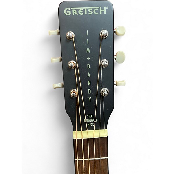 Used Gretsch Guitars Deltoluxe Parlor Satin Black Acoustic Electric Guitar