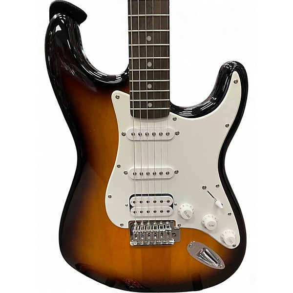 Used Squier Bullet Stratocaster 2 Tone Sunburst Solid Body Electric Guitar