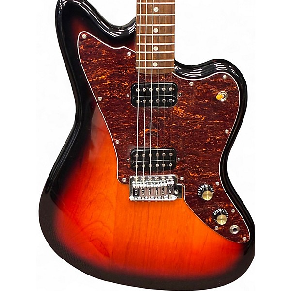 Used 2007 Squier Vintage Modified Jagmaster 3 Color Sunburst Solid Body Electric Guitar