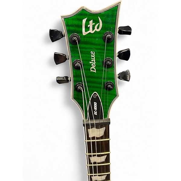 Used ESP EC1000 Deluxe Green Solid Body Electric Guitar
