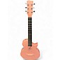 Used Enya NOVA GO SP1 Carbon Fiber Travel Guitar - 35" Pink Acoustic Electric Guitar