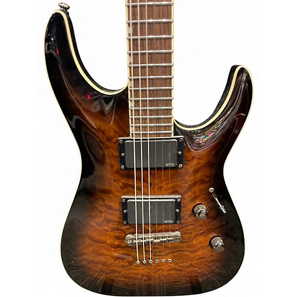 Used ESP LTD MH350NT DARK BROWN SUNBURST Solid Body Electric Guitar