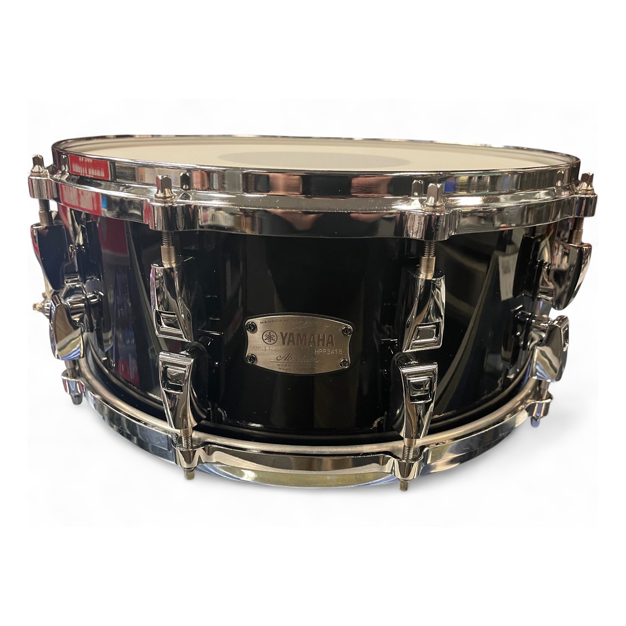 Used Yamaha 14X6 Absolute Hybrid Maple Snare Black Drum Black 212