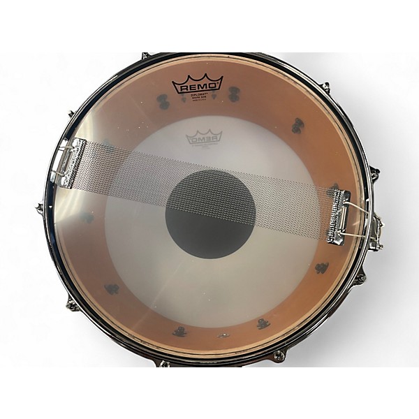 Used Yamaha 14X6 Absolute Hybrid Maple Snare Black Drum