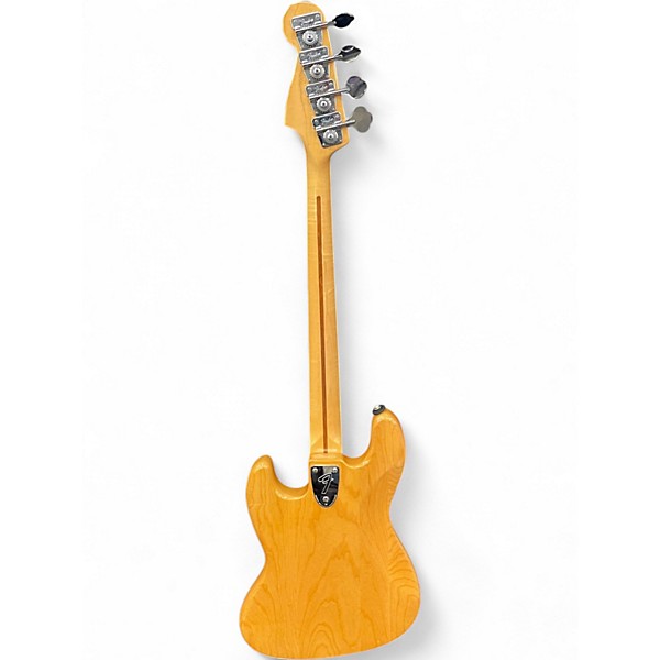 Vintage 1977 Fender Jazz Bass Natural Electric Bass Guitar