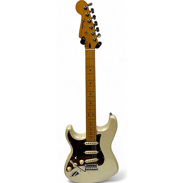 Used Fender Player Plus Stratocaster Olympic Pearl Solid Body Electric Guitar