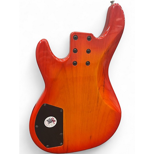 Used G&L Tribute L2500 5 String Orange Electric Bass Guitar