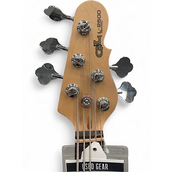 Used G&L Tribute L2500 5 String Orange Electric Bass Guitar