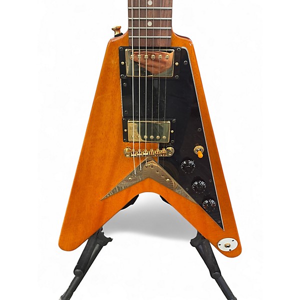 Used Epiphone Joe Bonamassa amos korina flying v Korina Solid Body Electric Guitar