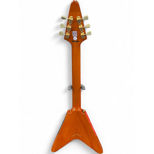 Used Epiphone Joe Bonamassa amos korina flying v Korina Solid Body Electric Guitar