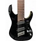 Used Ibanez RGMS8 8-String Multi-Scale Black Solid Body Electric Guitar