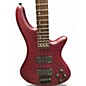 Used Schecter Guitar Research Stiletto Custom 4 String Red Electric Bass Guitar