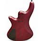 Used Schecter Guitar Research Stiletto Custom 4 String Red Electric Bass Guitar