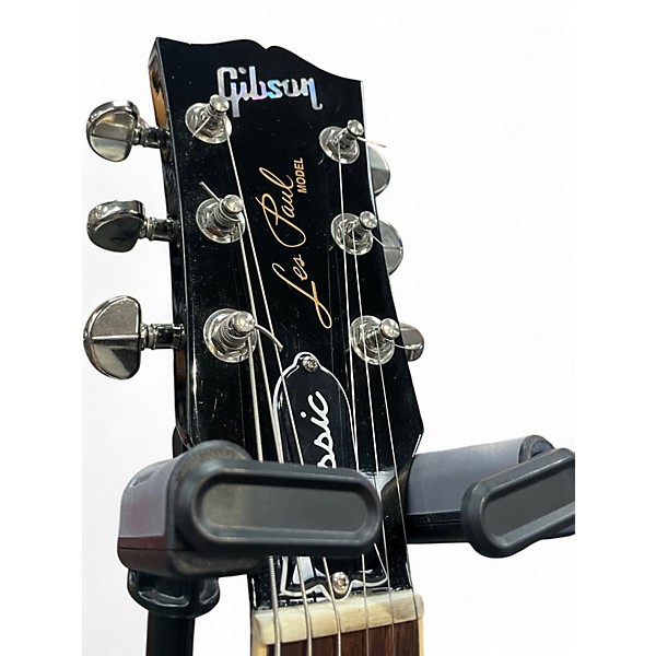Used 2021 Gibson Les Paul Classic Black Solid Body Electric Guitar