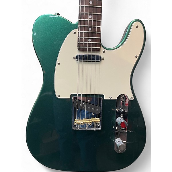Used Donner DTL600 Sherwood Green Metallic Solid Body Electric Guitar