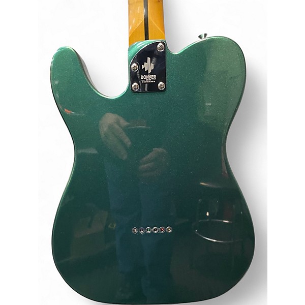 Used Donner DTL600 Sherwood Green Metallic Solid Body Electric Guitar