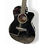 Used Taylor 214CE Deluxe Black Acoustic Electric Guitar thumbnail