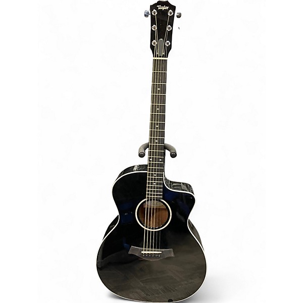 Used Taylor 214CE Deluxe Black Acoustic Electric Guitar