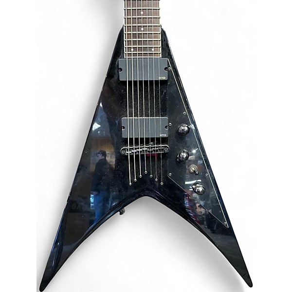 Used ESP V407B Black Solid Body Electric Guitar