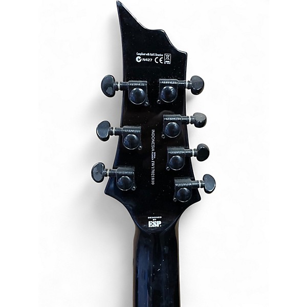 Used ESP V407B Black Solid Body Electric Guitar