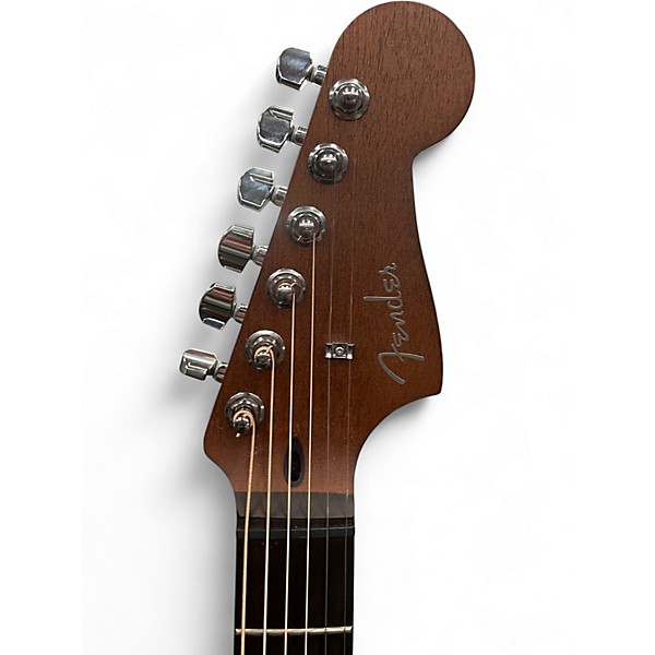 Used Fender Acoustasonic Standard Jazzmaster Black Acoustic Guitar